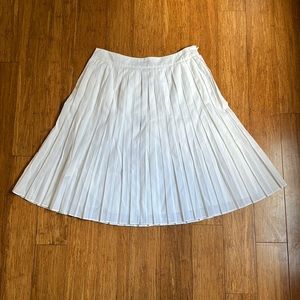 Talbots Petites White Ruffle Skirt NWT Size 2P